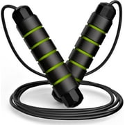 Jump Rope, Tangle-Free Rapid Speed Jumping Rope Cable with Ball Bearings for Women, Men, and Kids, Adjustable Steel Jump Rope Workout with Foam Handles for Fitness, Home Exercise & Slim Body