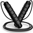 thumbnail image 1 of Jump Rope, Tangle-Free Rapid Speed Jumping Rope Cable with Ball Bearings for Women, Men, and Kids, Adjustable Steel Jump Rope Workout with Foam Handles for Fitness, Home Exercise & Slim Body, 1 of 14