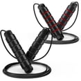 thumbnail image 1 of Jump Rope, Tangle-Free Rapid Speed Jumping Rope Cable with Ball Bearings for Women, Men, and Kids, Adjustable Steel Jump Rope Workout with Foam Handles for Fitness, Home Exercise & Slim Body, 1 of 15