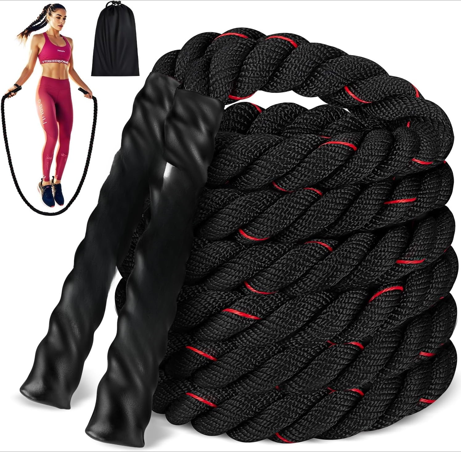 Jump Rope, Weighted Jump Rope for Women, Heavy Jump Ropes for Fitness ...