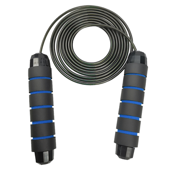 Jump Rope, Wire Jump Rope, Adjustable - For Speed Jumping - blue black