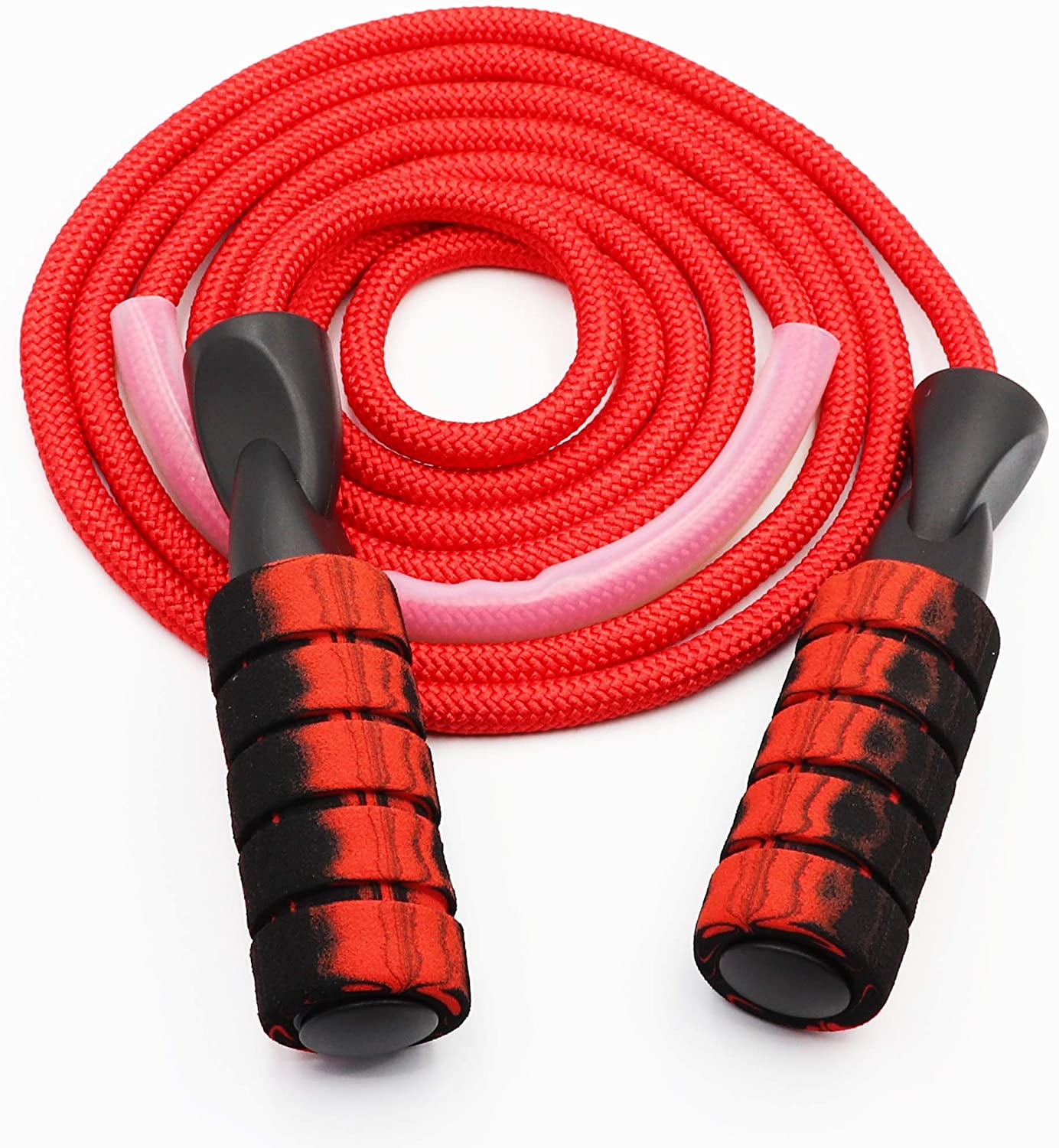 Jump Rope Workout Thicken Cotton Weighted Jump Rope with Double Ball Bearing Non Slip Foam Handles Adjustable Heavy Jump Ropes Skipping Rope Walmart