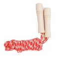 thumbnail image 1 of Jump Rope for Kids - Wooden Handle - Adjustable Cotton Braided Fitness Skipping Rope - red, 1 of 5