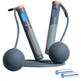 thumbnail image 1 of Jump Rope with Counter, Weighted Jump Ropes for Fitness , Adjustable Cordless Length with Calorie grey big ball, 1 of 5