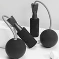 thumbnail image 1 of Jump Ropes, Czzoypi Weighted Silent Cordless Jump Rope, Adjustable Ball Bearing PVC Fitness Equipment for Home Workout Fat Burning, Black, 1 of 6