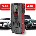 thumbnail image 1 of MDHAND Car Jump Starter, 6000mAh 12V Battery Jump Box with Quick Charge Out(Up to 6.0L Gas and 4.0L Diesel Engines), Portable Battery Booster with LCD Display, Lights, 1 of 7