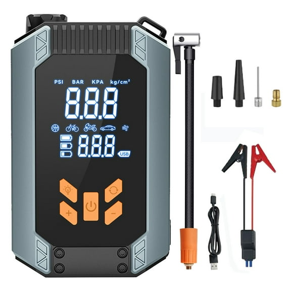 Jump Starter with Air Compressor 1000A 7200mAh 150PSI Portable Car Battery Jump Starter, 12V Jump Box Car Battery Jumper Starter Portable Jumper Cables