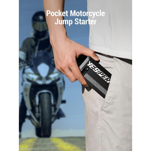 Jump Starter Portable, 1500A Peak Motorcycle Jump Starter, Jump Box for Car Jumper Starter Portable, 12V Booster Pack (Up to 7L Gas and 5.5L Diesel Engine) with Smart Safety Jumper Cable (Red)