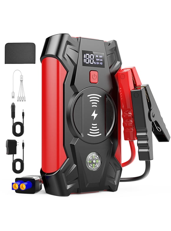 FEIKFEIZ Booster Batterie, 3000A 24800mAh Jump Starter, Démarrage de