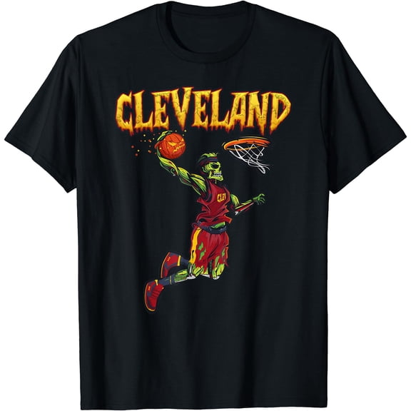 Jump Zombie Cleveland Dunk Player Pumpkin Ball Unisex S-5XL T-Shirt