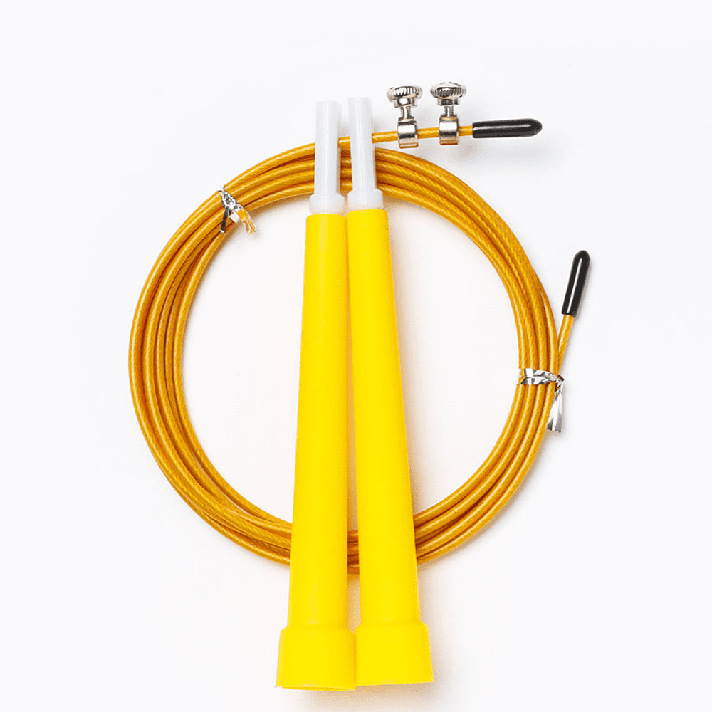 Jump rope, plastic handle + 2 spare ropes, light, for fitness exercise ...