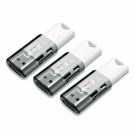 JumpDrive S60 USB 2.0 Flash Drive, 32 GB, Gray/White, 3/Pack | Bundle of 2