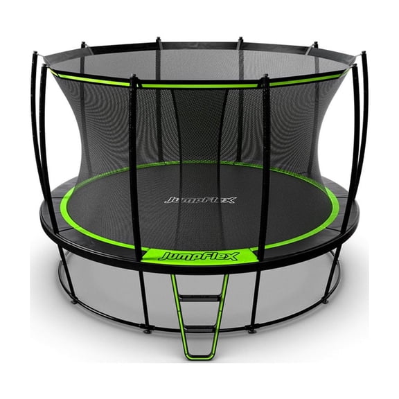 JumpFlex HERO 12' Trampoline Outdoor Activity Set with SMARTSHADE Canopy Cover