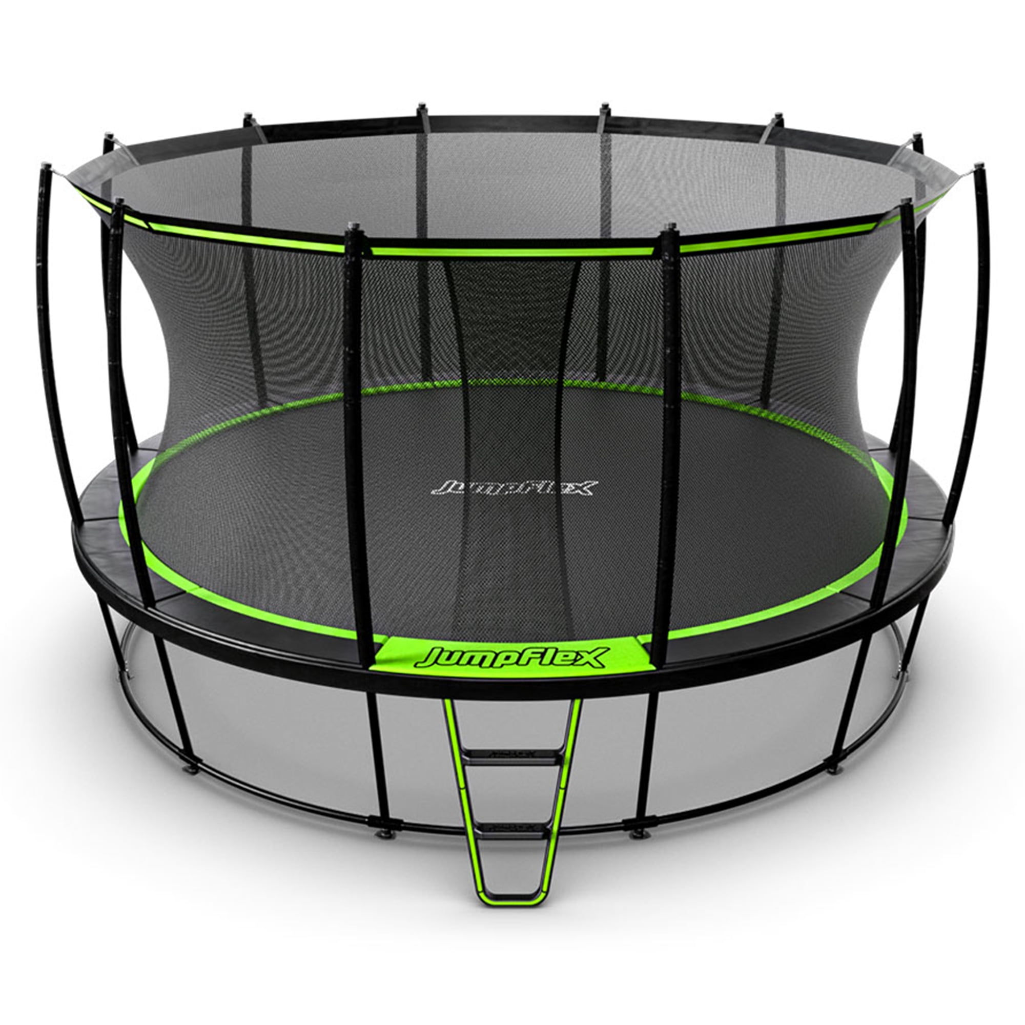 JumpFlex HERO 15' Round Trampoline with Safety Net Enclosure & Net