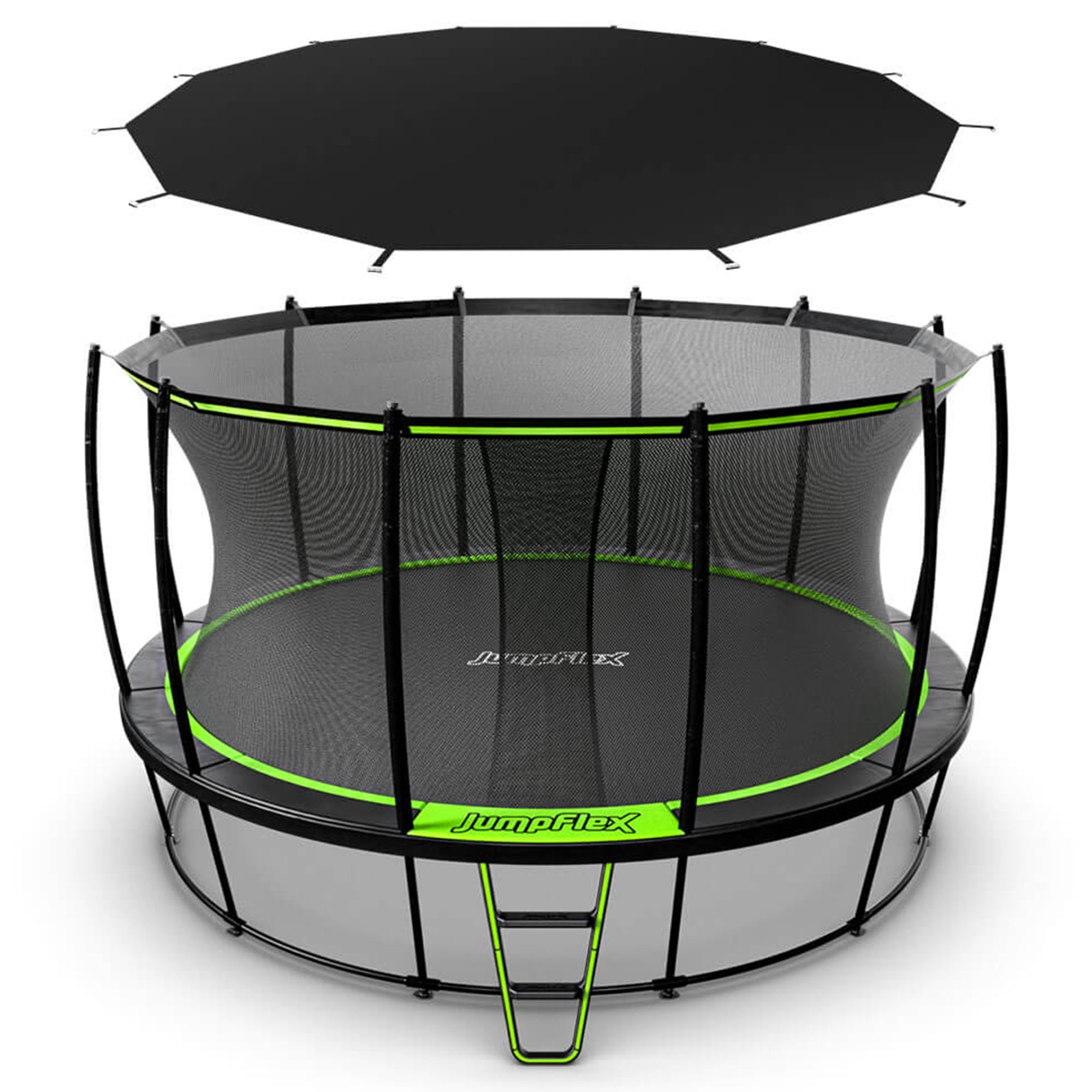 JumpFlex HERO 15' Trampoline Outdoor Activity Set with SMARTSHADE