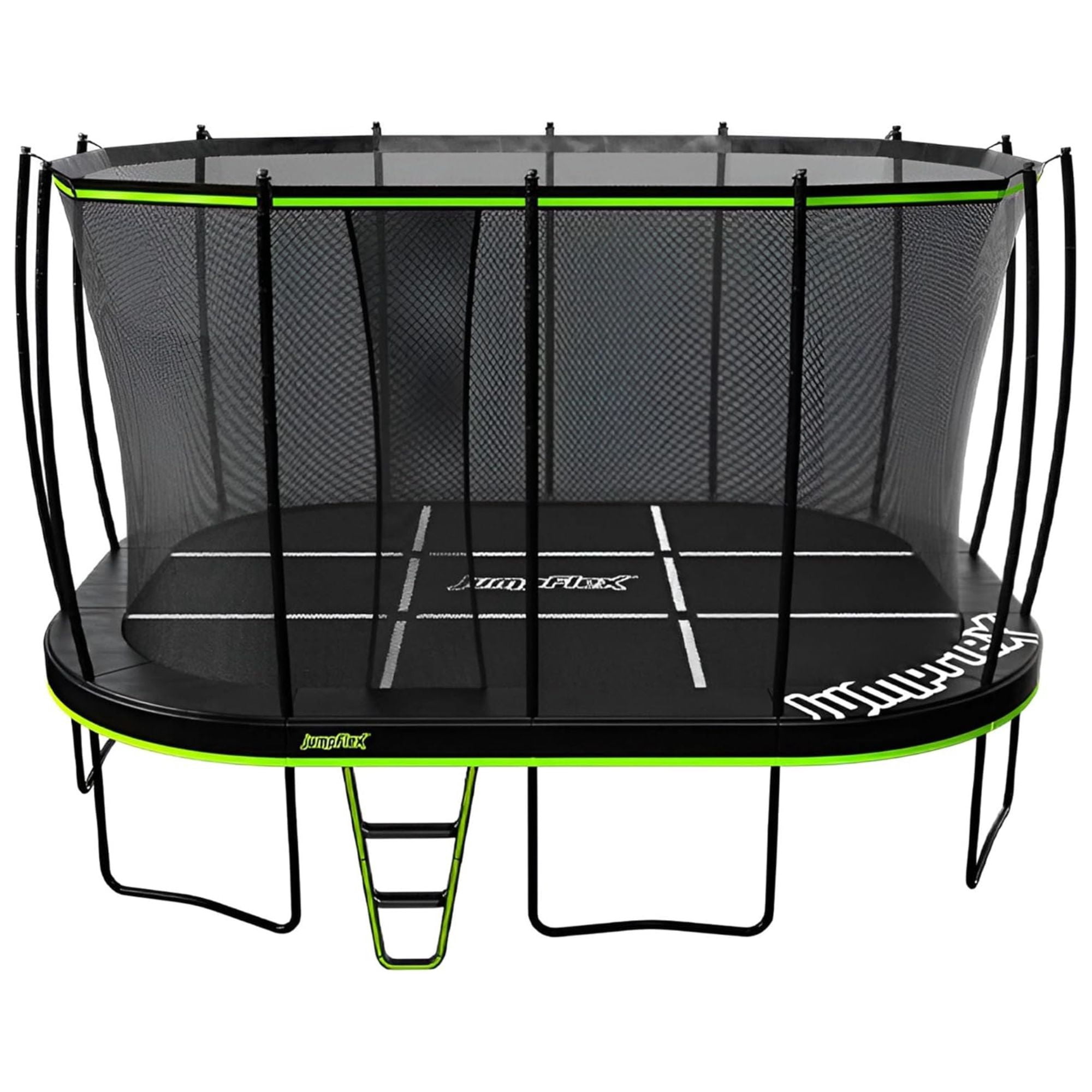 JumpFlex MEGA 17' Trampoline Outdoor Jumping Play Set with SMARTSHADE Canopy Cover
