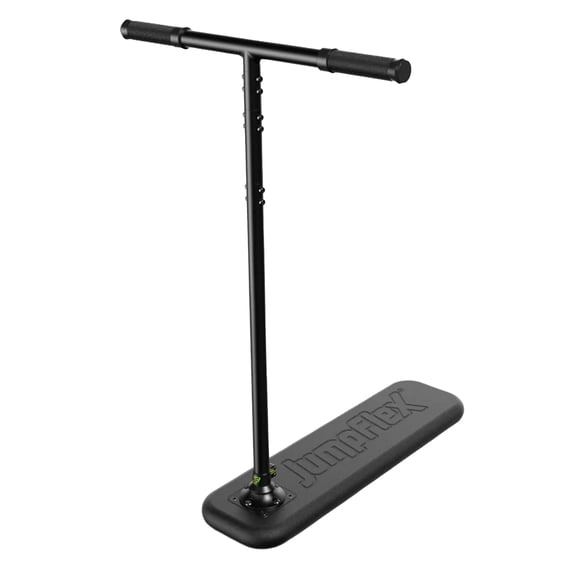 JumpFlex Trampoline Trick Scooter with Non-Slip HandleBar Grip and Foam Base, Black