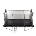 thumbnail image 1 of JumpKing 10'x15' Rectangle Trampoline with 2 Powder Coated Basketball Hoops & Breakaway Rim and Ladder- Large Recreational Trampoline for Kids and Adults with Enclosure Net, 1 of 9