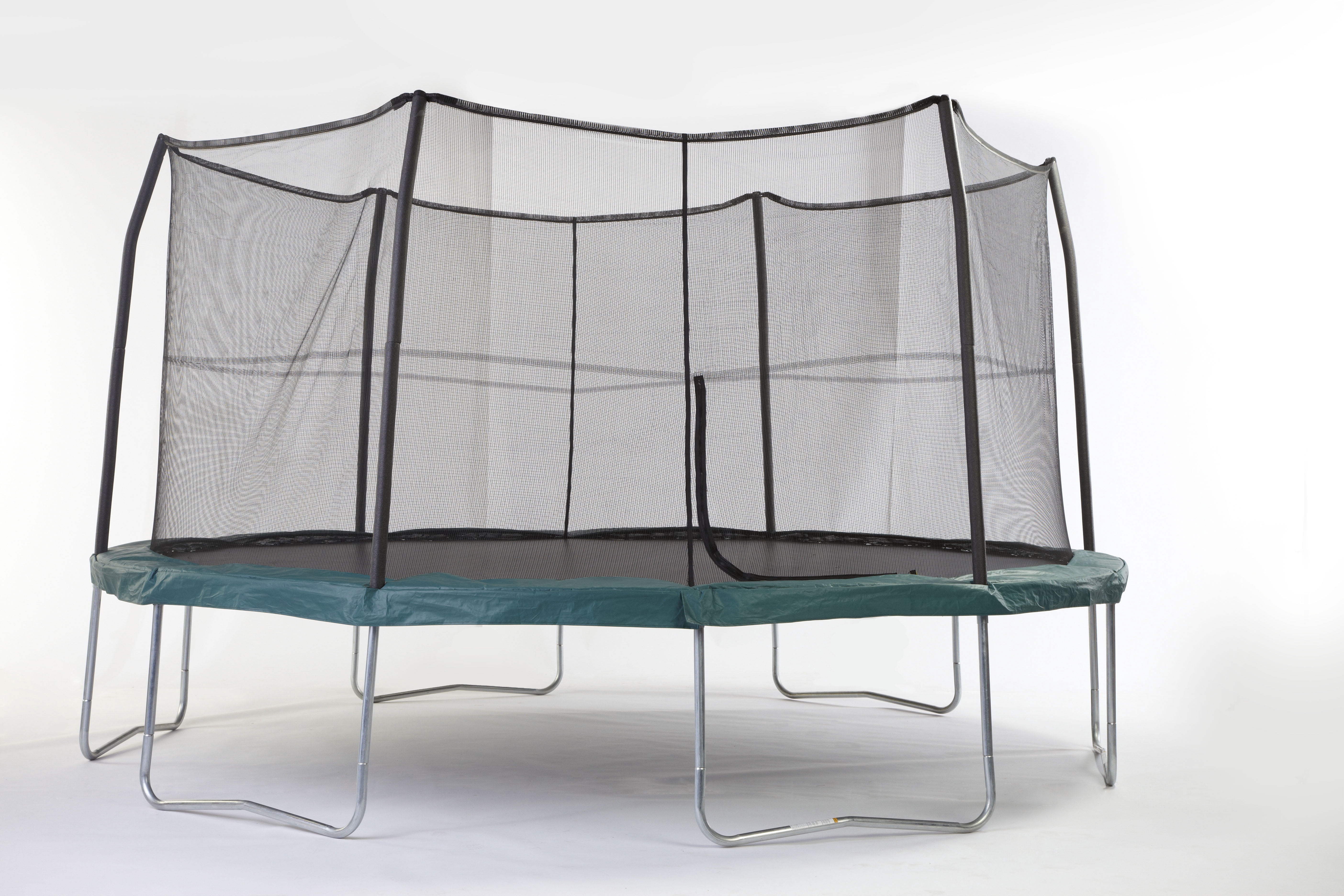 JumpKing 15' Trampoline and Enclosure with 6 Poles/6 Legs