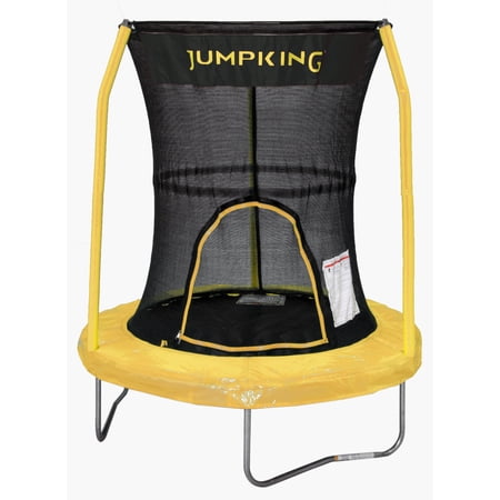 JumpKing 55-Inch Trampoline, with Safety Enclosure, Yellow