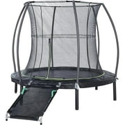 JumpKing 7ft Round Trampoline with Enclosure and Ramp   Perfect for Indoor and Outdoor Fun!