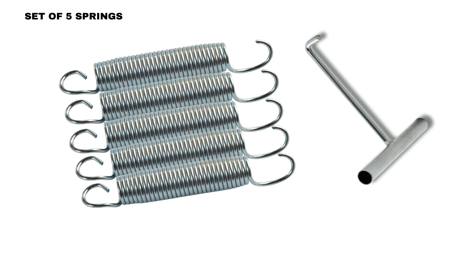 8.5" Silver Galvanized Steel Trampoline Spring Set