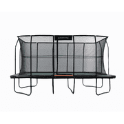 Jumpking Pro-Series Rectangle Trampoline 10  x 16  - No Other Trampoline Can Compete Black/Orange