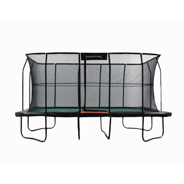 JumpKing ProSeries 10ft x 16ft Rectangular Trampoline Black/ Orange