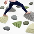thumbnail image 1 of WUCEI JumpOff Jo Rocksteady Plus Balance Blocks &amp; Puddle Jumper Foam Stones for Kids  Promotes Balance &amp; Coordination  Sensory Toys  Stepping Stones for Kids  Set of 12 Pieces, 1 of 5