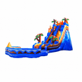thumbnail image 1 of JumpOrange 19’ Oasis Commercial Grade Water Slide with Detachable Deep Pool (with Blower), Outdoor Indoor, Wet Dry Use, Tall Waterslide Inflatable, 1 of 6