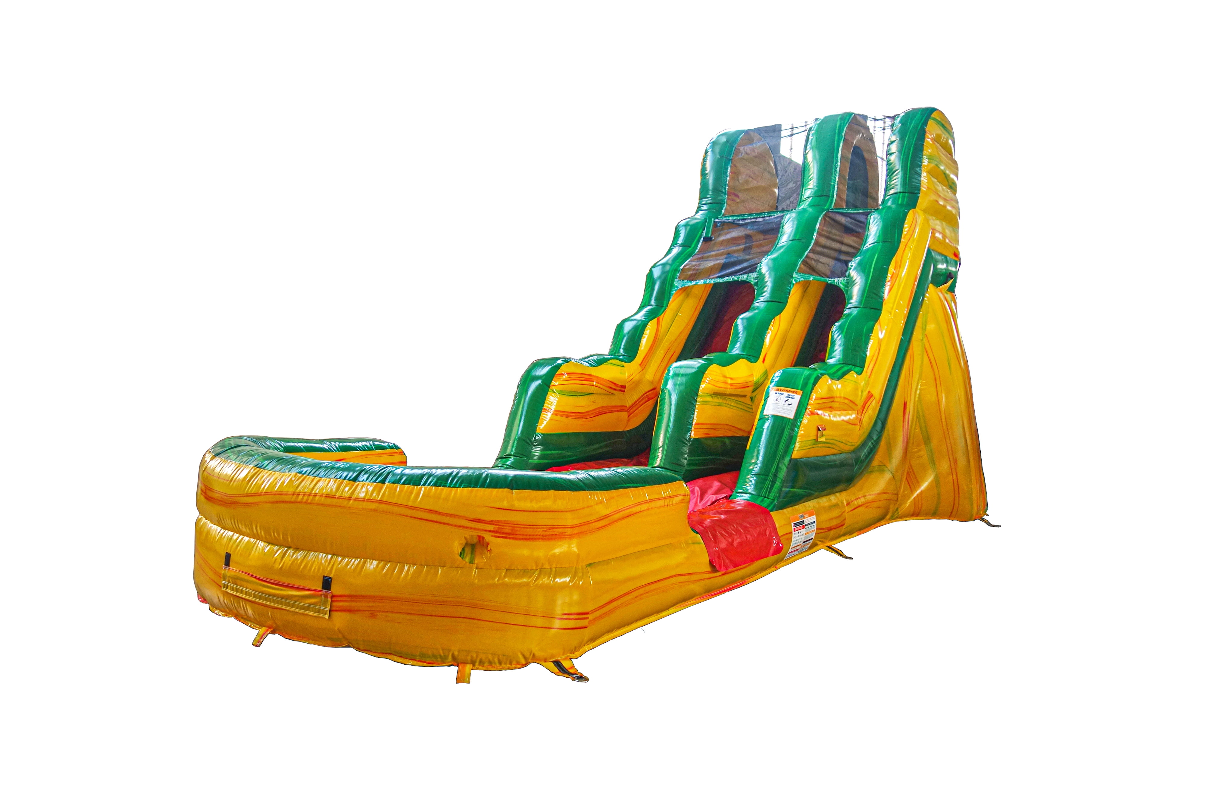 JumpOrange Fiesta Commercial Grade Inflatable Water Slide with Splash