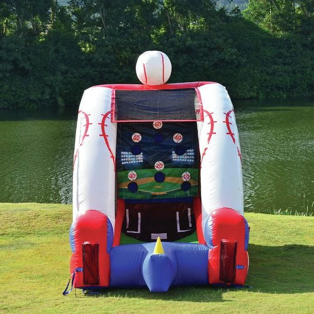 JumpOrange Inflatable Baseball Target Game (with Blower and Foam Bat