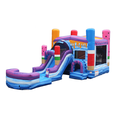 thumbnail image 1 of JumpOrange Ice Pops Bounce House Water Slide Combo with Pool (Blower Included), for Kids and Adults, Wet Dry Use, Tunnel Entrance, Basketball Hoop, Outdoor Indoor, 1 of 7