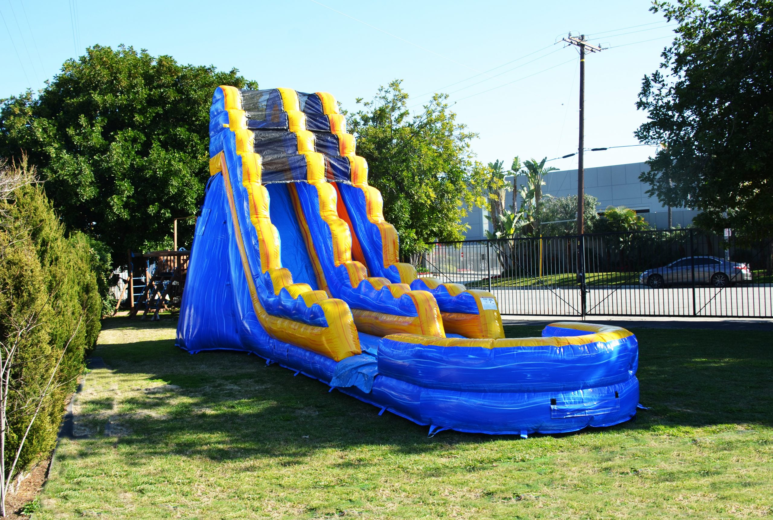 Bouncy Castle Jump Orange Water Slide JumpOrange Melting Arctic