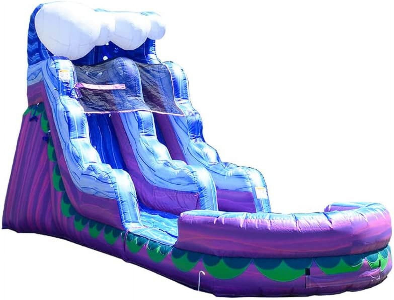 JumpOrange Mermaid Commercial Grade Inflatable Water Slide with Splash