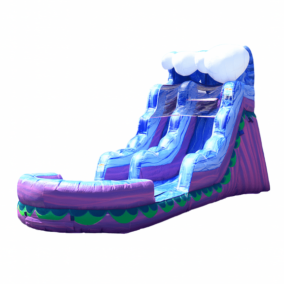 JumpOrange Mermaid 19 ft Inflatable Water Slide with Splash Pool (with Blower)