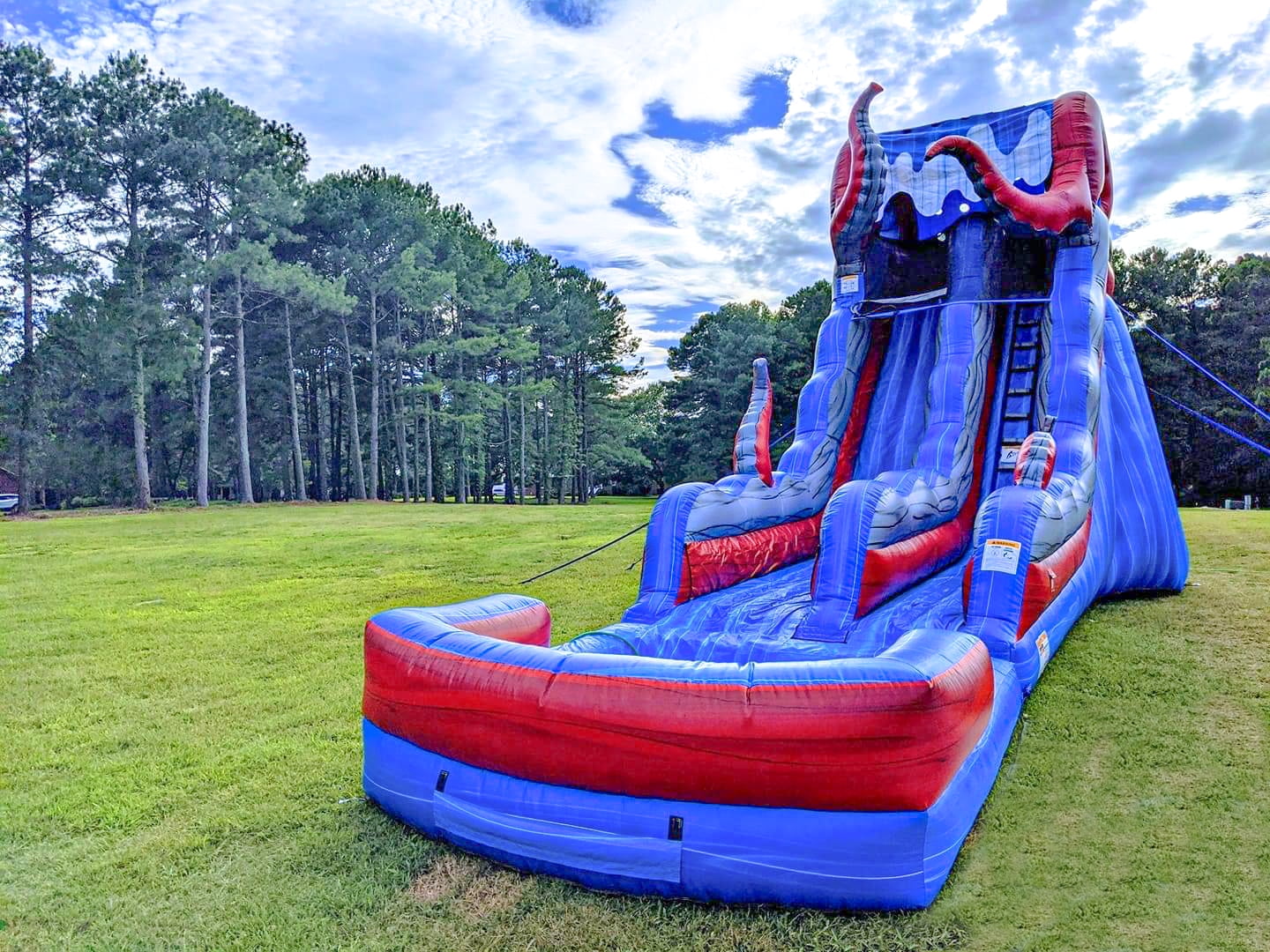 JumpOrange Outdoor Ocean Battle Commercial Grade Water Slide with Pool for Kids and Adults with