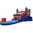 thumbnail image 1 of JumpOrange Queen Commercial Grade Double Lane Water Slide with Removable Pool for Kids and Adults (with Blower), 1 of 9