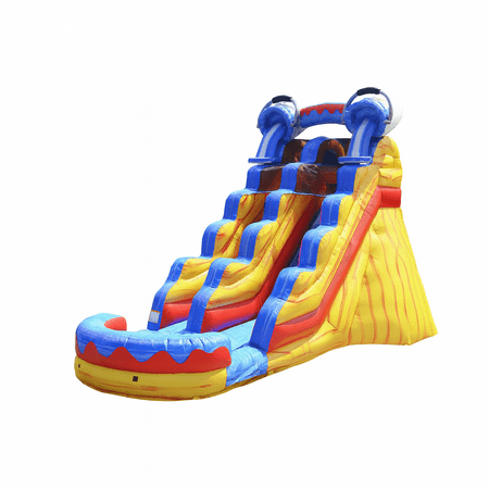 JumpOrange Splash Outdoor Commercial Grade Inflatable Water Slide with Pool for Kids and Adults with Blower
