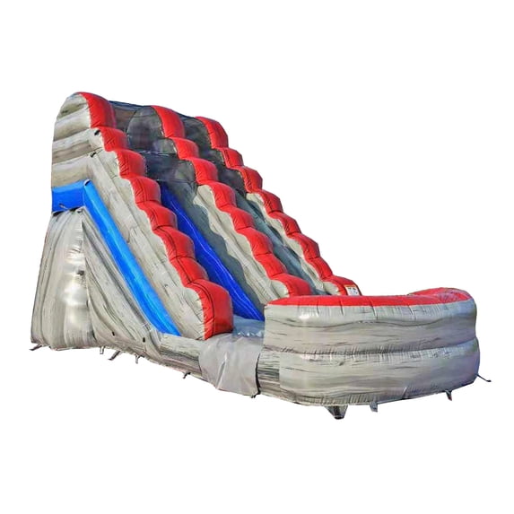 JumpOrange Titanium Commercial Grade Inflatable Water Slide with Splash Pool | for Adults and Kids | Includes Blower, Stakes and Storage Bag | 15-Foot Tall x 28-Foot Long x 13-Foot Wide