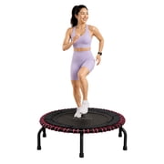 JumpSport 250 Workout Rebounder for Adults, 39" Mini Fitness Trampoline, Black