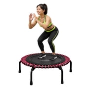 JumpSport 230 Workout Rebounder, Mini Fitness Trampoline for Adults, 39 in, Black