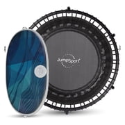 JumpSport 350 Fitness 39" Trampoline Bundled w/Wurf Board Anti-Fatigue Mat