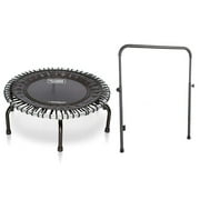 JumpSport 350 Indoor 39-Inch Mini Trampoline and Handle Bar Accessory