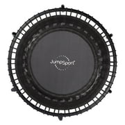 JumpSport 350 Indoor Lightweight 39" Fitness Trampoline,Black w/White Frame