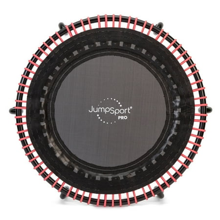 JumpSport 350 PRO 39 Inch Trampoline with Pink EnduroLast Elastic Cords