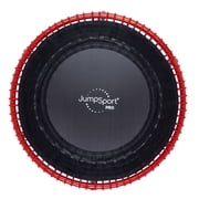 JumpSport 350 PRO Fitness Trampoline, Cardio Workout Equipment, 39 Inch, Red