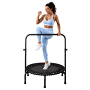JumpSport 350i 39" Fitness Trampoline & Handle Bar w/ 30 Adjustable Bungees