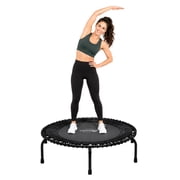 JumpSport 44" PRO Fitness Trampoline, Model 550 Exercise Rebounder, 325 lb Capacity, Black