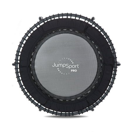JumpSport 570 PRO Indoor Durable Lightweight 44in Fitness Trampoline, Black